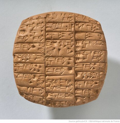 Apparition des tablettes cunéiformes