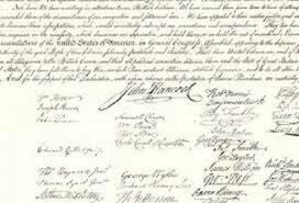 Declaration of Independence signed