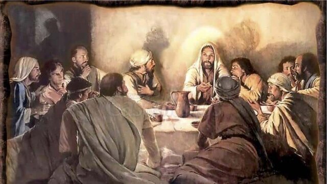 Jesús celebra la pascua