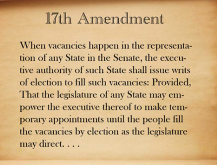 the 17th amendment
