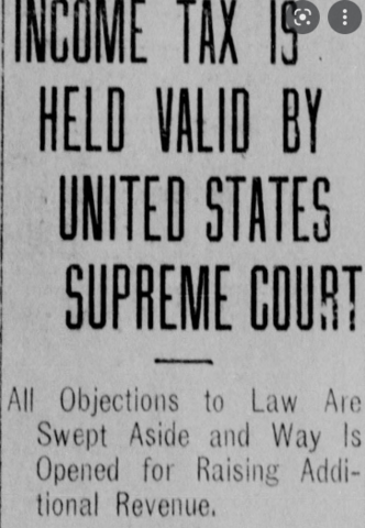 The 16th Amendment is Passed