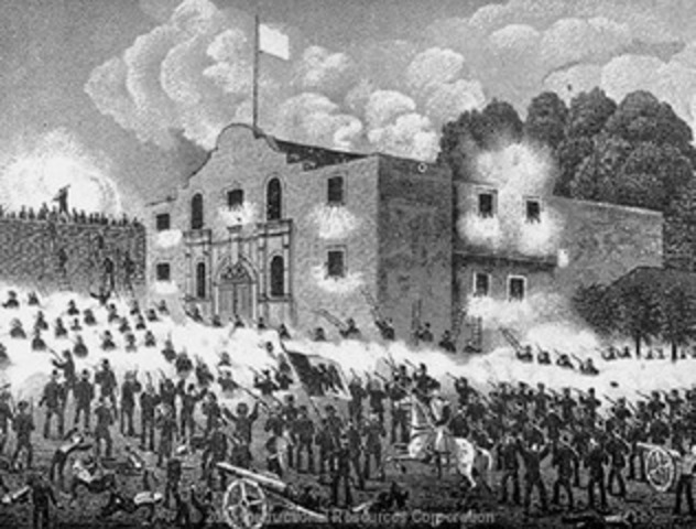 The fall of the alamo