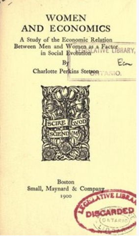 Women and Economics- Charlotte Perkins Gilman