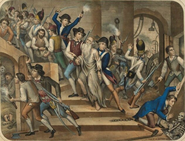 Oprørerne tar seier i Bastillen