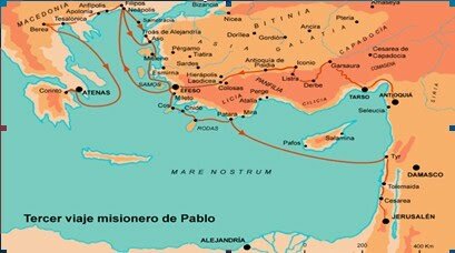 *Tercer viaje misionero de Pablo (Temprano)