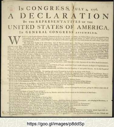 The Declaration of Independence