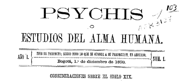 Revista Psychis o Estudios del Alma Humana