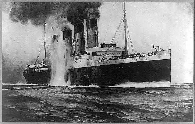 Lusitania Sunk By Torpedo