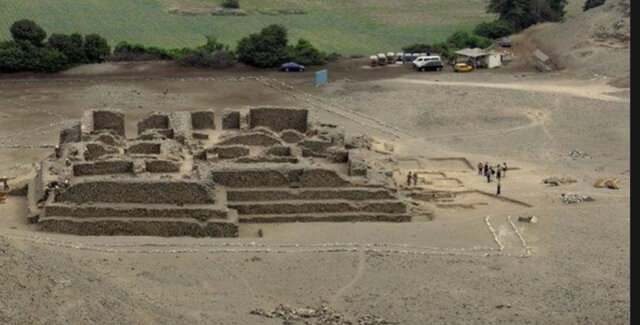 Temple platforms are built in Peru