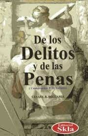 PERIODO HUMANITARIO: ''DE LOS DELITOS Y LAS PENAS''.