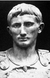 Caesar Augustus begins rule of Rome