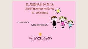 En el artículo 44 de la Constitución  Política