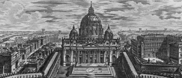 la bramante comienza la construccion de san pedro