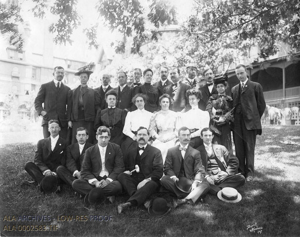 Library School faculty from various schools met for the first time at Asheville, NC, American Library Association Convention (ALA).