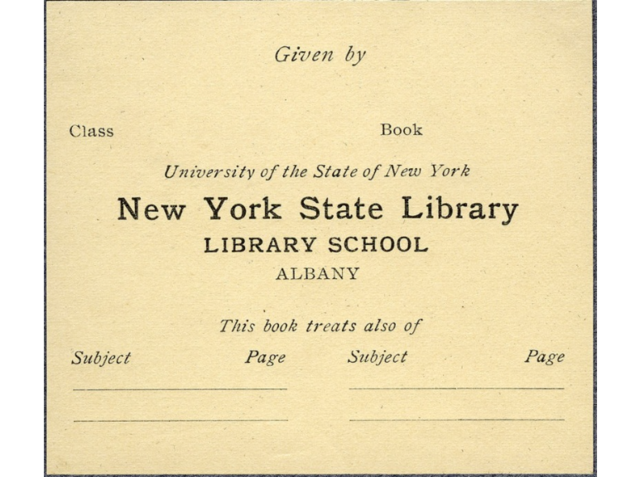 First Library School