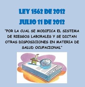Ley 1562 de 2012