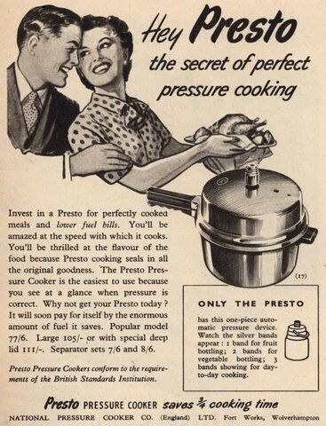In 1939, due to the long cooking process of the chicken in an iron frying pan, Sanders buys a pressure cooker and modifies it into a pressure fryer.