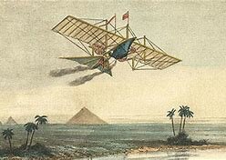 First airplane to be equipped with a steam engine