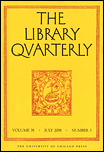 The Library Quarterly is first published