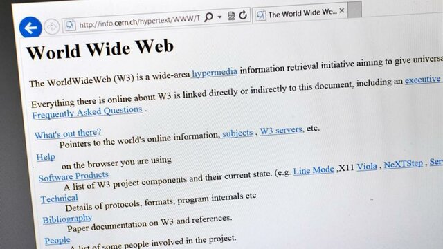Aparición de la World Wide Web
