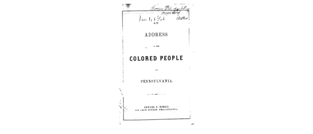 Philadelphia Library Company of Colored Persons founded
