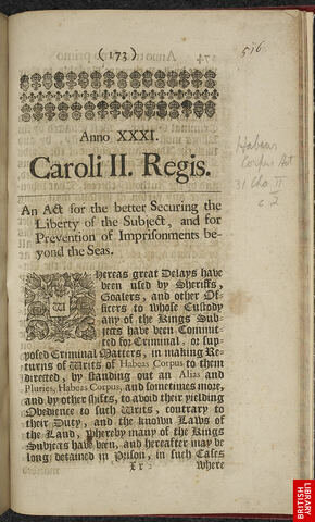 Habeas Corpus Act,