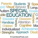 Special education word cloud on white background clipart csp35698213