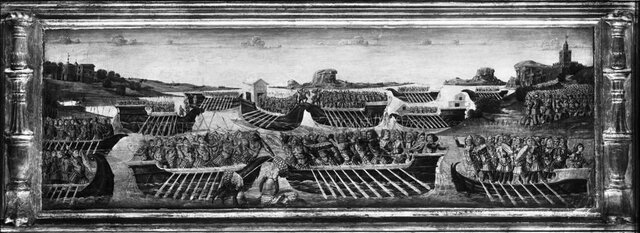 Octavian declares war on Cleopatra