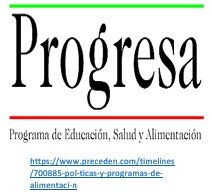 México; PROGRESA programa de educación, salud y alimentación