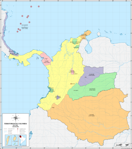 Creación de los estados unidos de Colombia
