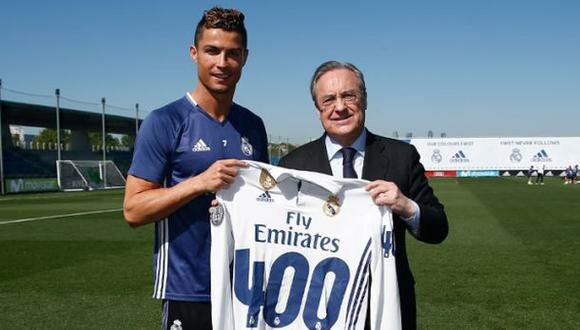 Homenajeado por sus 400 goles con Real Madrid