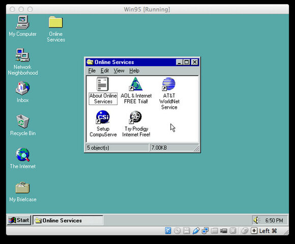 Using a Windows 95 in 2005