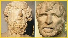 obras de Omero y Hesíodo