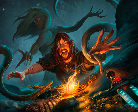 Beowulf swears to kill her.