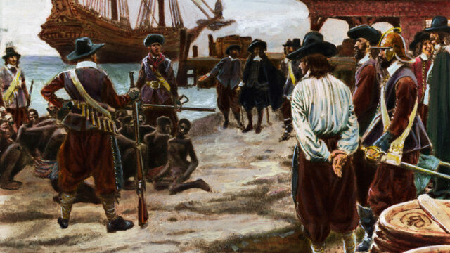 Slaves were first brought to America