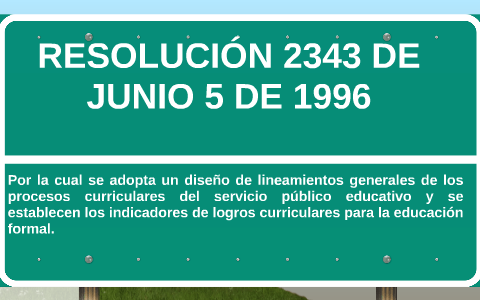 Resolución 2343 De 1996