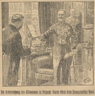Austria-Hungary issue a ultimatum to Serbia