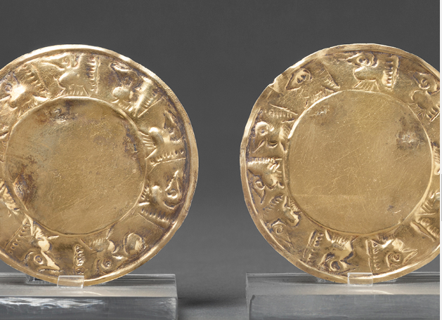 orejeras de oro chimú-Costa norte del Perú