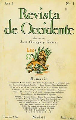 José Ortega y Gasset funda la Revista de Occidente