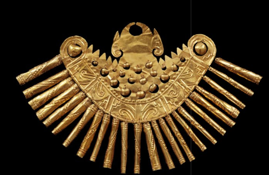 Nariguera con colgantes Región Calima-Malagana - Periodo Yotoco.COLOMBIA