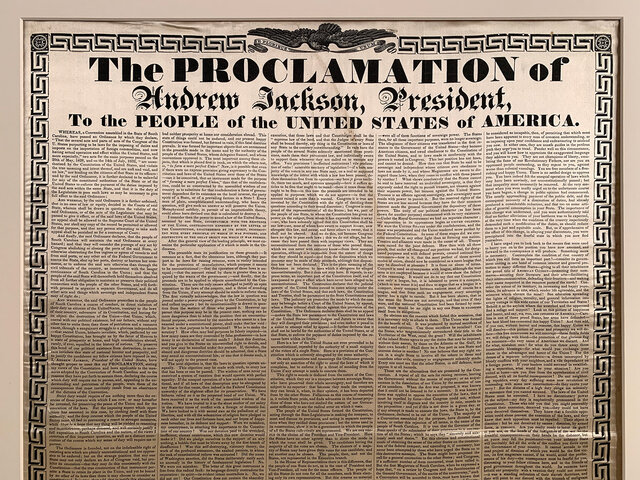 Jackson's Proclamation Against Nullification