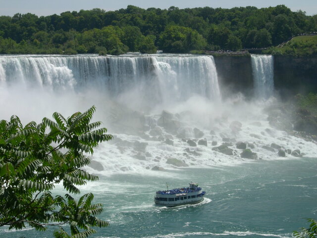 Niagara falls for the first time