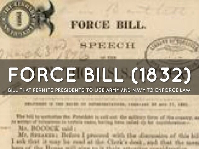 Force Act 1833
