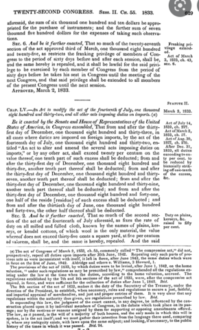 Henry Clay's Tariff Bill