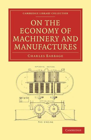 Publicación  del Libro "On the Economy of Machinery and Manufacture"