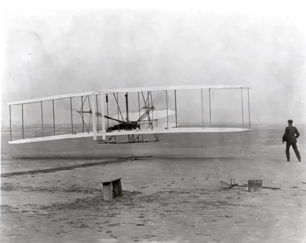 Wright Brothers take flight