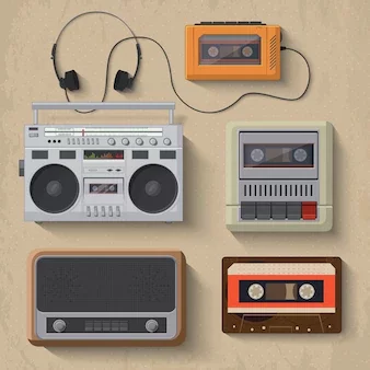 CASSETTE TAPES AND RADIO