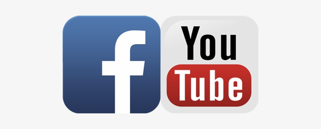Facebook and YouTube