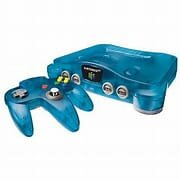 Nintendo 64 ice clear blue