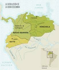 Disolución de la gran Colombia